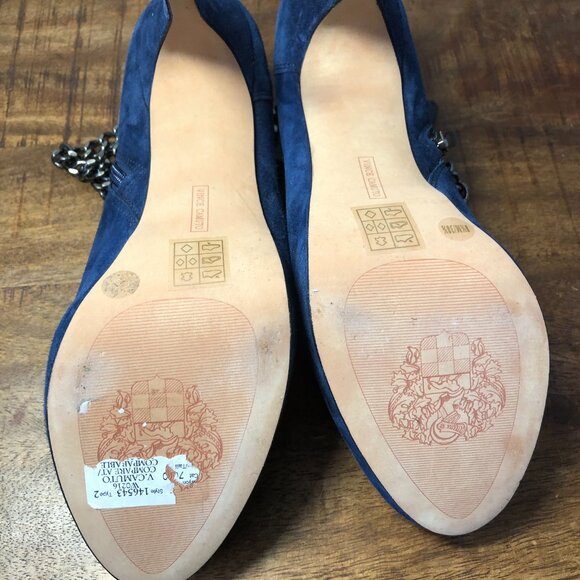 Vince Camuto Blue Suede Boots - Picture 11 of 11